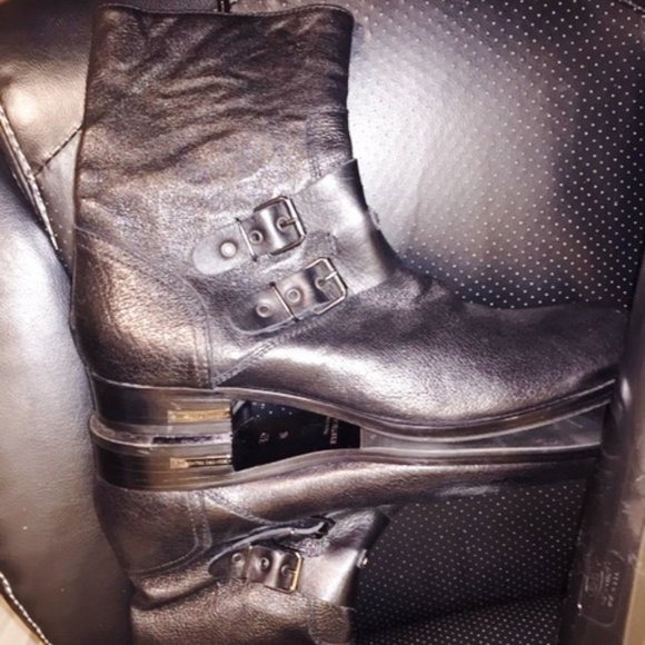 ALESSANDRO DELL \'ACQUA MEN\'S Zip LEATHER BOOT W/CAPTOE BLK US S10 1/2  43 1/2 EU main image 7